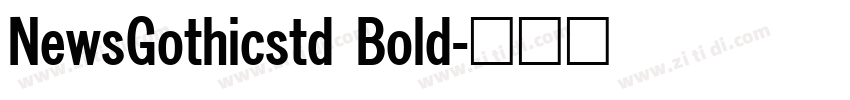 NewsGothicstd Bold字体转换